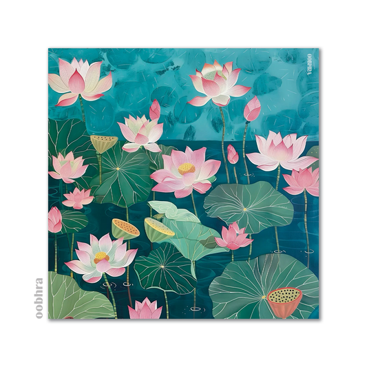 Lotus (Kamal) - Silk Scarf