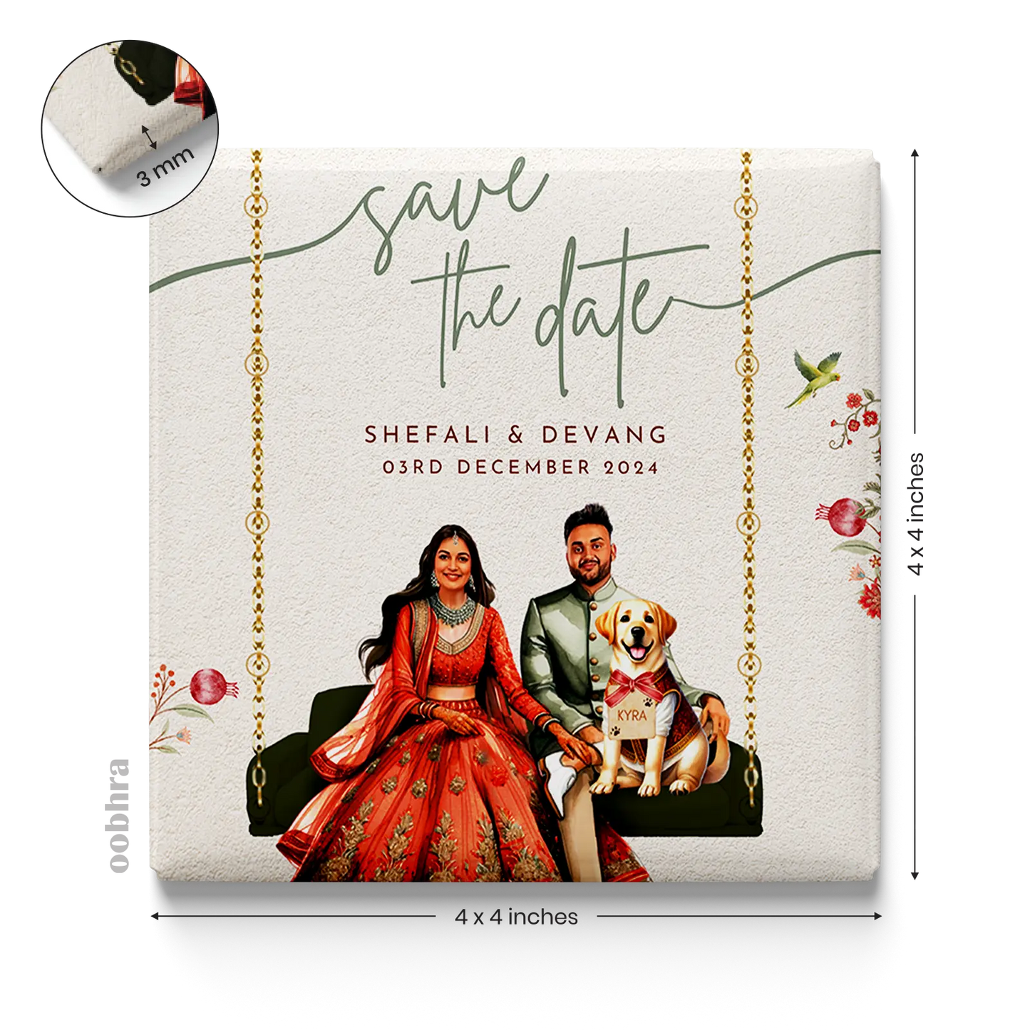 Save The Date - Custom Fridge Magnet