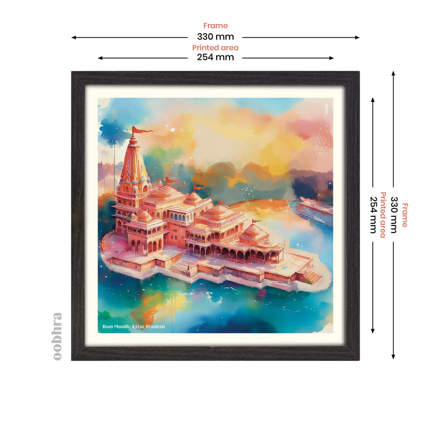 Ram Mandir (Surreal) - Canvas