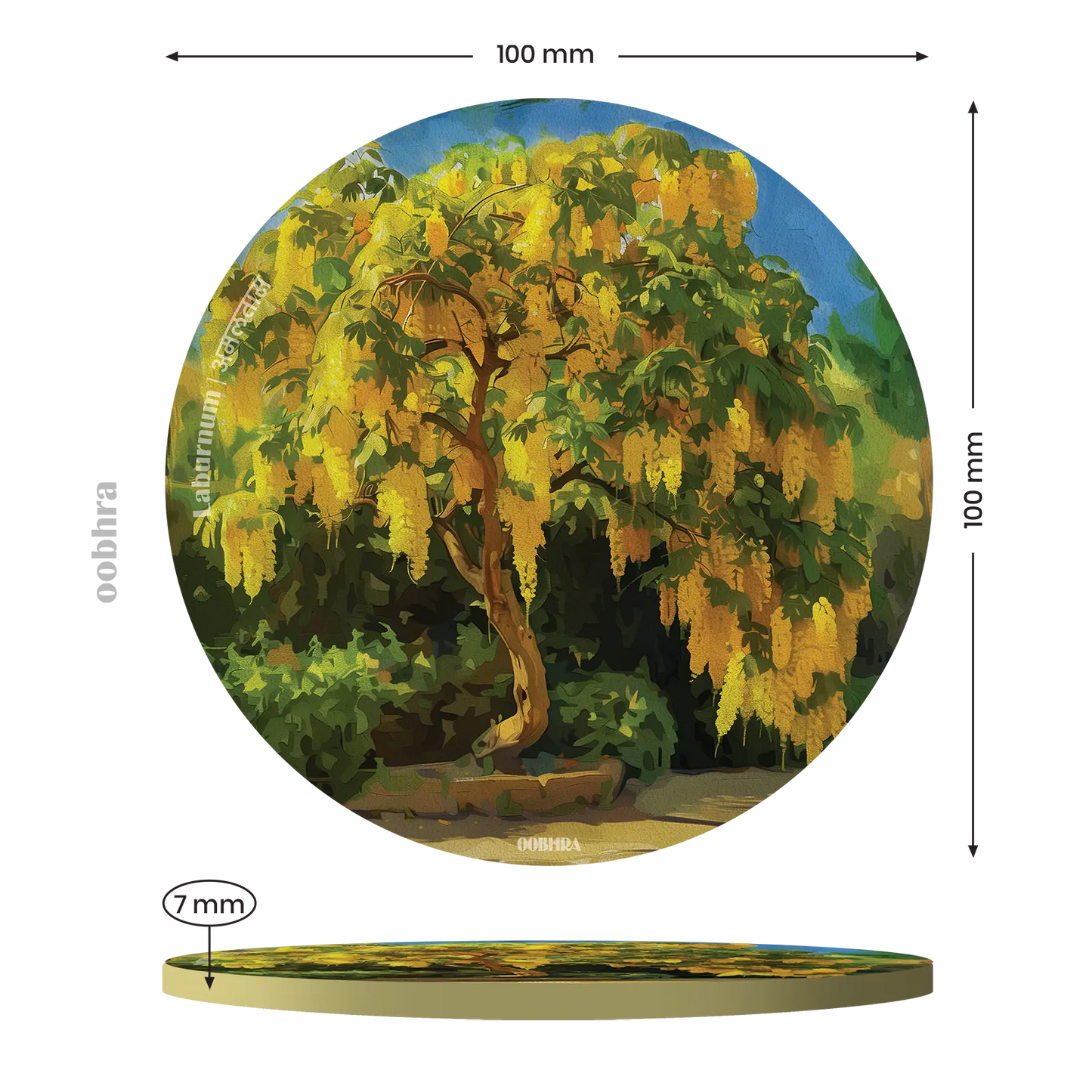 Flowering Trees of India - Set of 2 Coasters