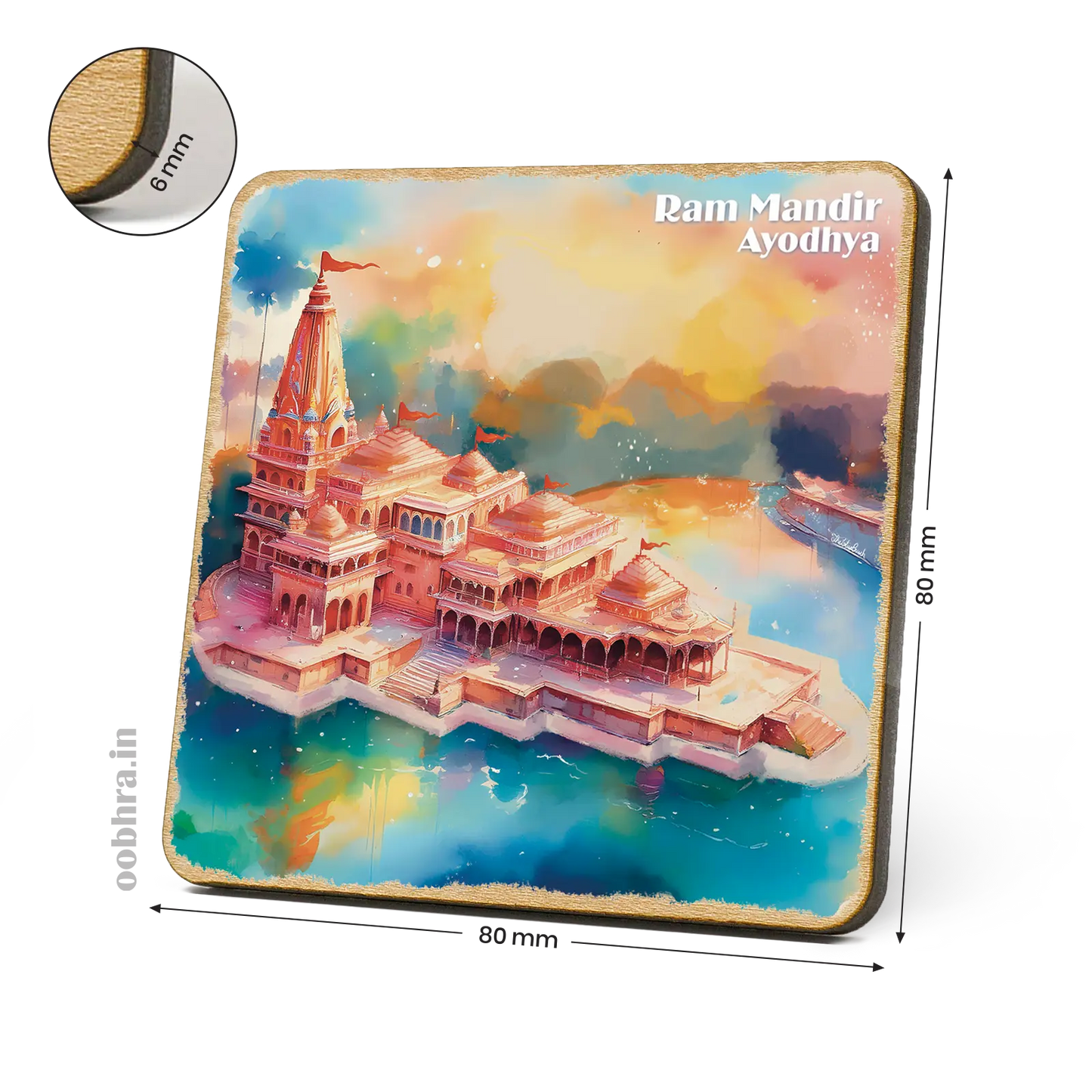 Ram Mandir (Surreal) - Magnet