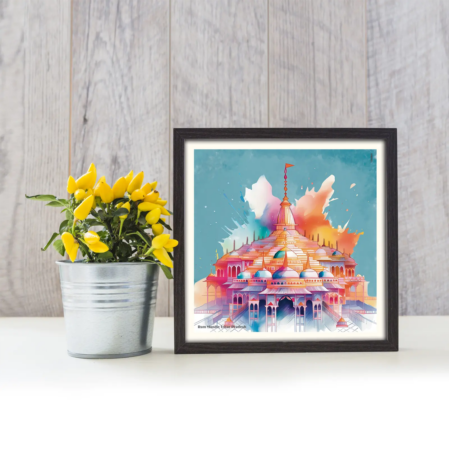 Ram Mandir (Vivid) - Canvas