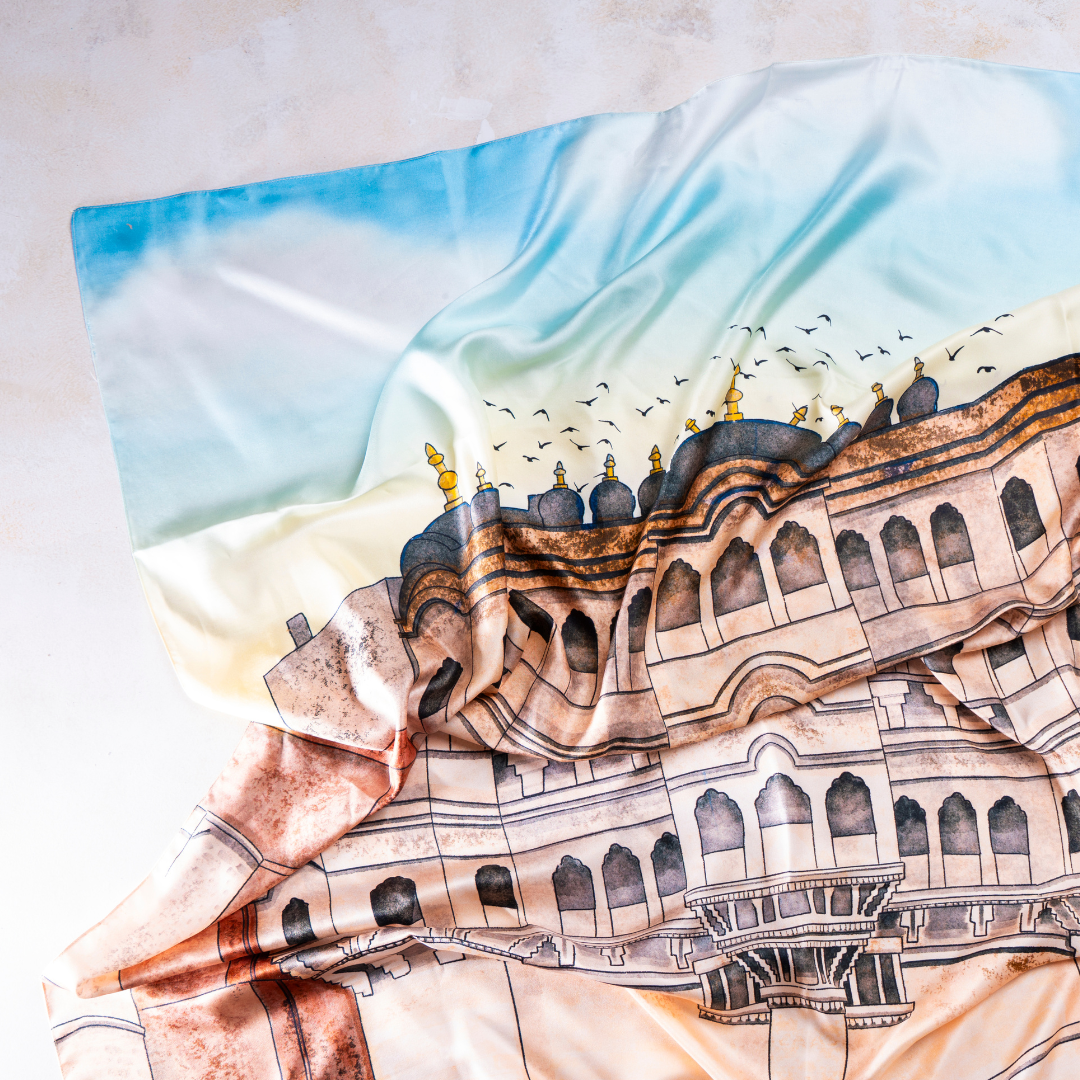 Mehrangarh Fort - Silk Scarf