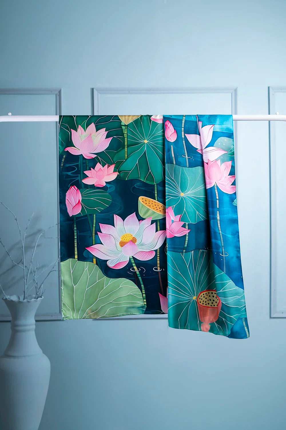 Lotus (Kamal) - Silk Scarf