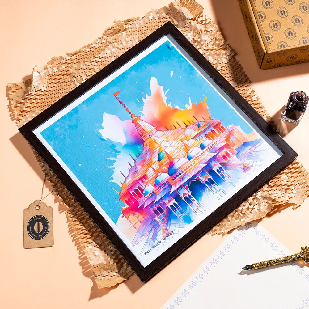 Ram Mandir (Vivid) - Canvas