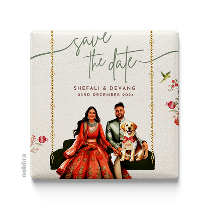 Save The Date - Custom Fridge Magnet
