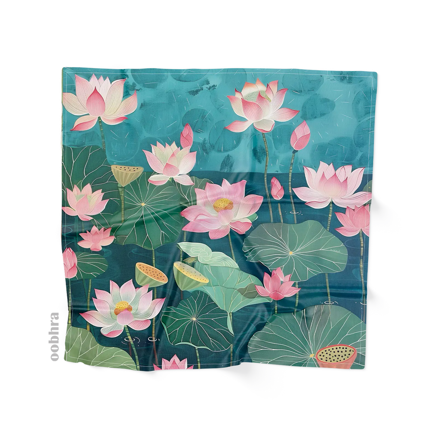 Lotus (Kamal) - Silk Scarf