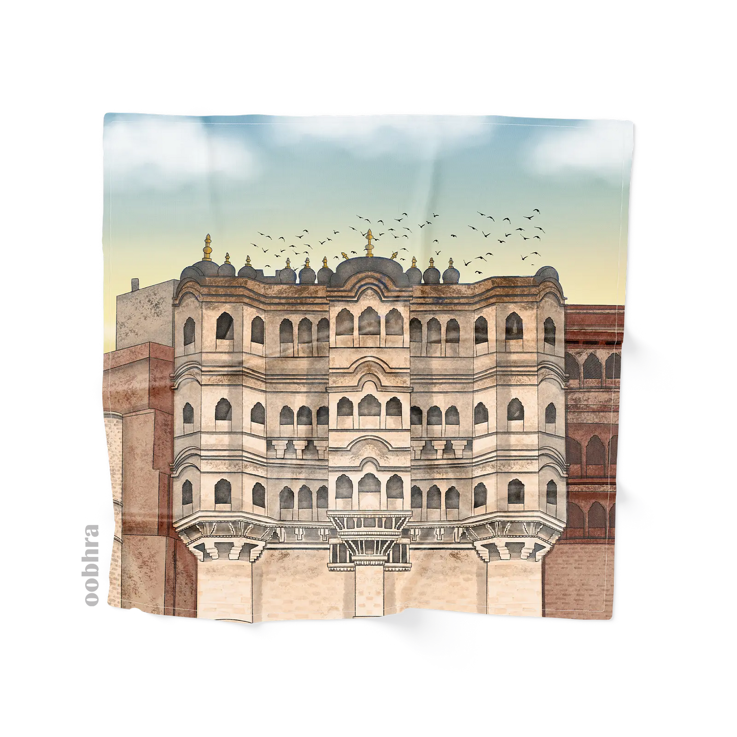 Mehrangarh Fort - Silk Scarf