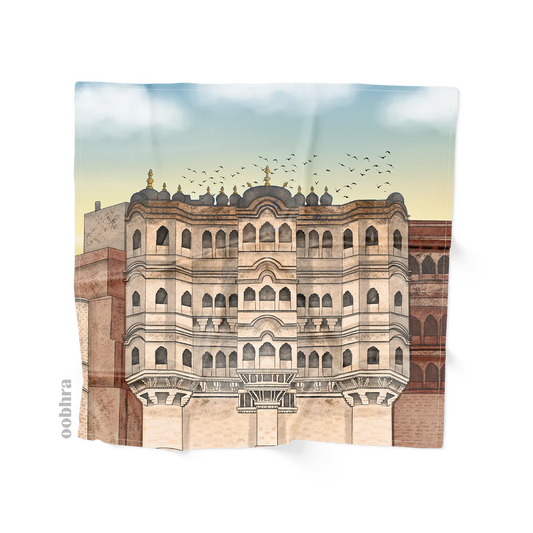 Mehrangarh Fort - Silk Scarf