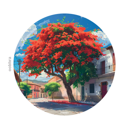 Gulmohar (Royal Poinciana) - Coaster