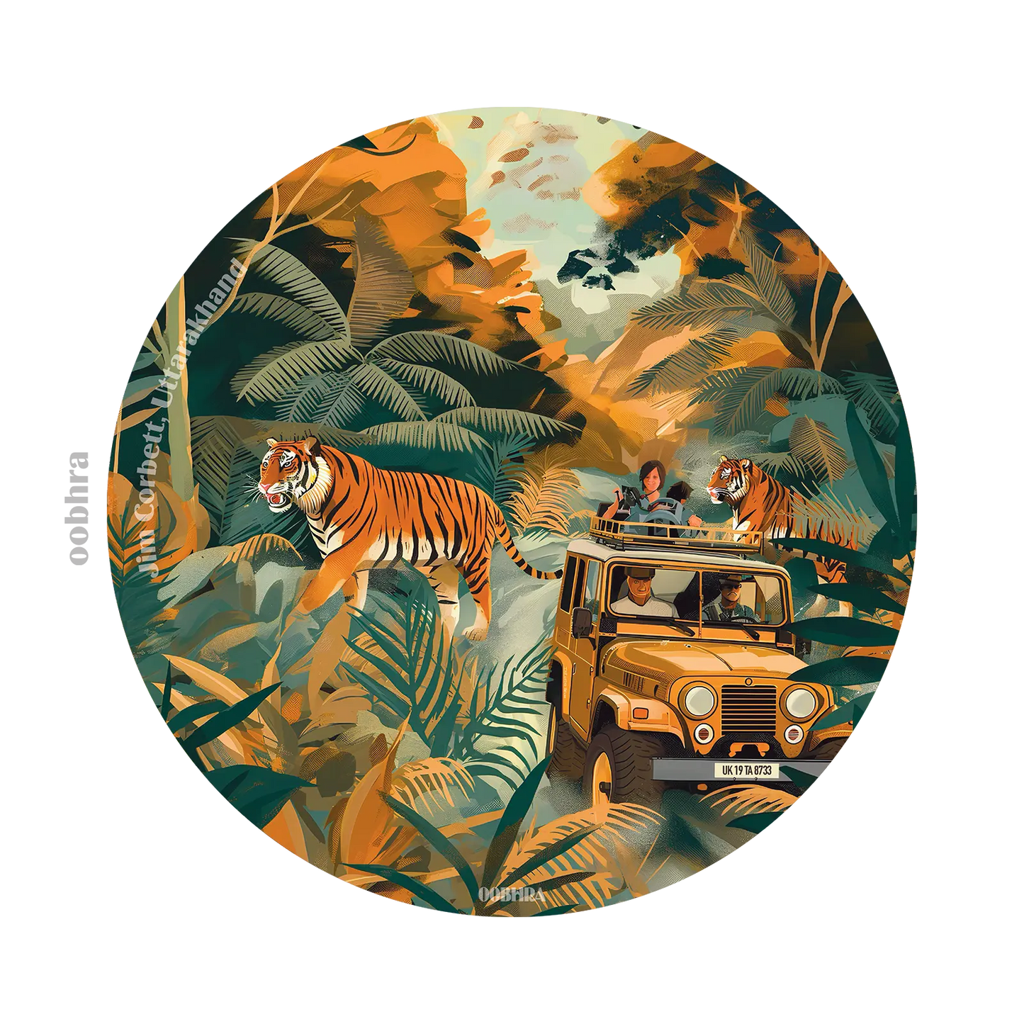 Tiger Sanctuaries of India - Set of 2 Coasters