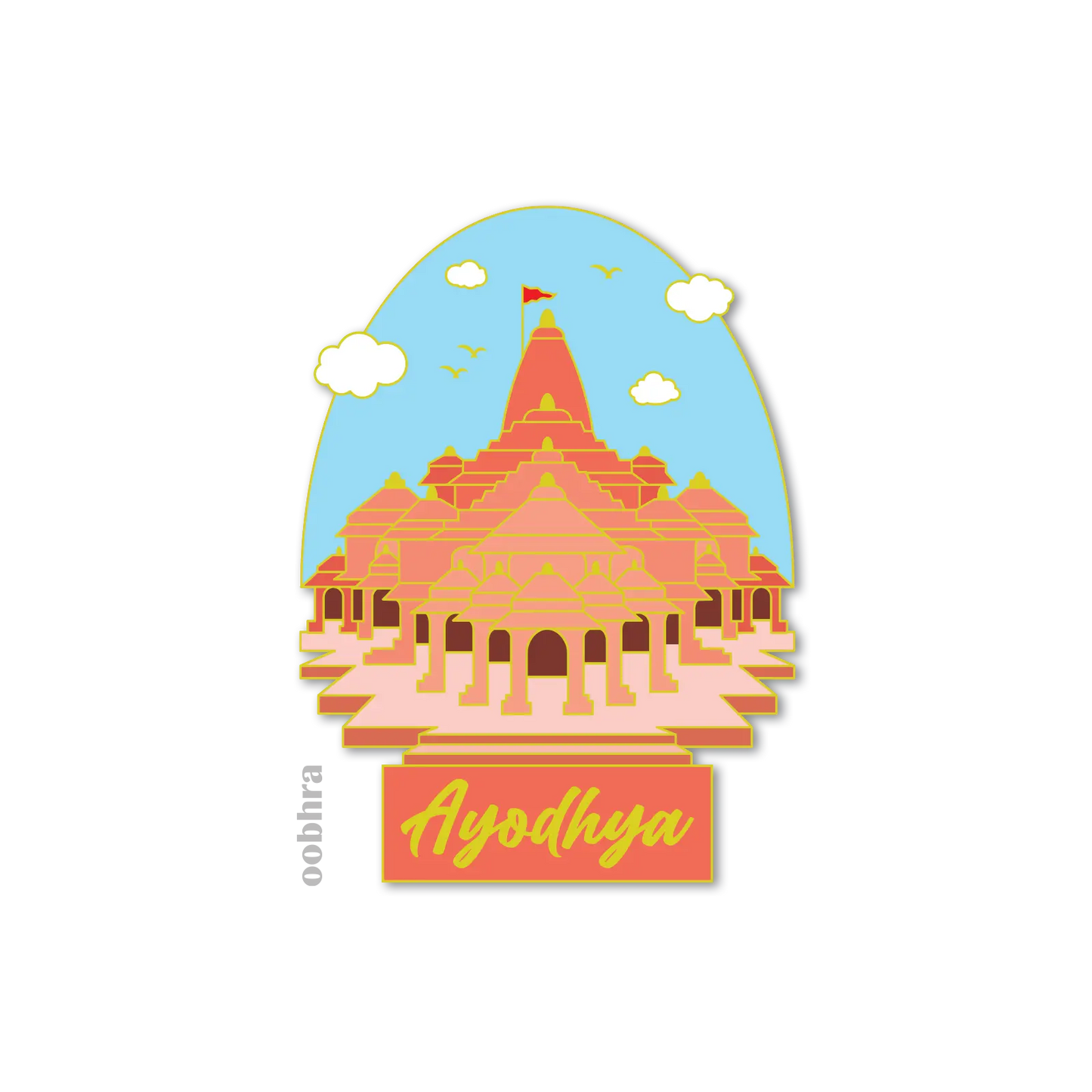 Ram Mandir - Enamel Pin