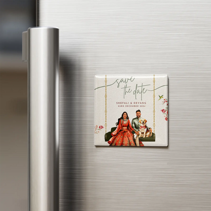 Save The Date - Custom Fridge Magnet